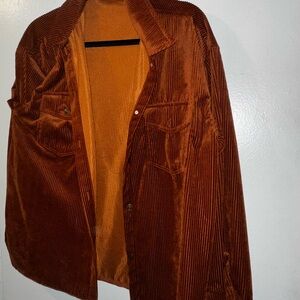 Adidas Burnt Orange Corduroy Jacket